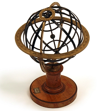 Armillarsphäre, 18. Jahrhundert, Messing, Holz (Ausschnitt) Armillarsphäre, 18. Jahrhundert, Messing, Holz (Ausschnitt) © Physicalisches Cabinet, Georg-August-Universität Göttingen / CC BY-SA 4.0; Foto: Sauer Marketing, Gerhard und Maren Sauer