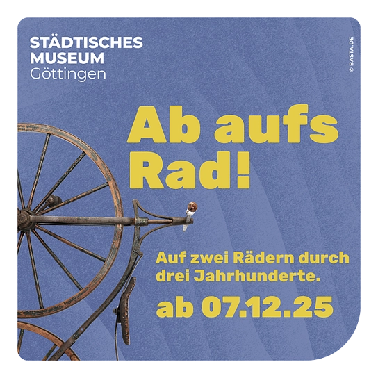 Grafik zur Ausstellung Ab aufs Rad&nbsp;&copy;&nbsp;Städtisches Museum Göttingen