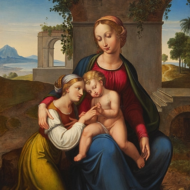 "Die Vermählung der Hl. Katharina" von Franz und Johannes Riepenhausen,1830 (Ausschnitt)&nbsp;&copy;&nbsp;Städtisches Museum Göttingen / F.S.Kimmel