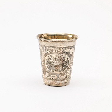 Kiddusch-Becher, Ende 19. Jahrhundert, Silber (Ausschnitt) Kiddusch-Becher, Ende 19. Jahrhundert, Silber (Ausschnitt) © Städtisches Museum Göttingen / F.S.Kimmel