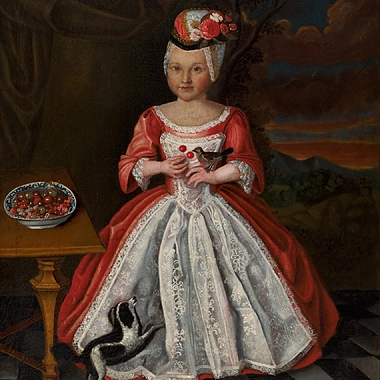 "Porträt eines Mädchens", Unbekannter Künstler, 1732 (Ausschnitt)&nbsp;&copy;&nbsp;Städtisches Museum Göttingen / F.S.Kimmel
